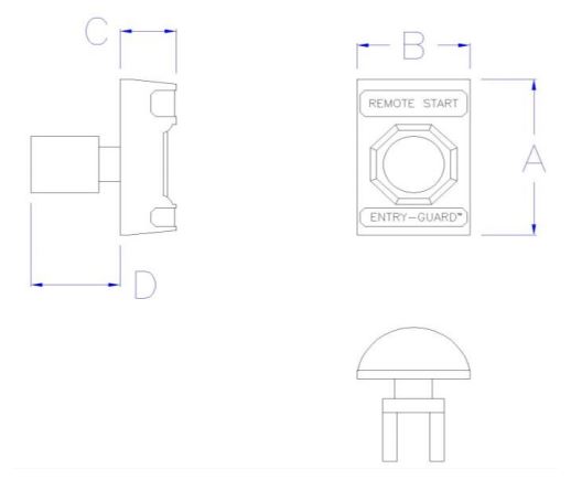 ETG-SS-F Entry-Guard™ Remote Start Switch Flush Mount